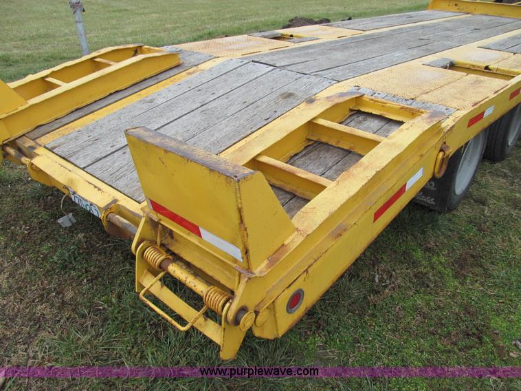 image for item E3623 1982 shop built tandem axle equipment trailer