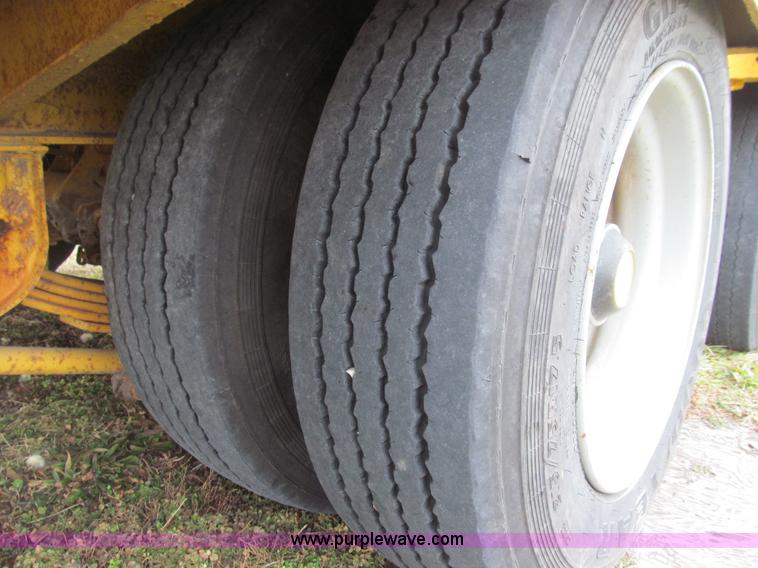 image for item E3623 1982 shop built tandem axle equipment trailer