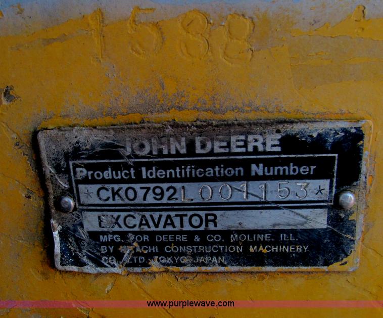 image for item E7520 1987 John Deere 792LC excavator