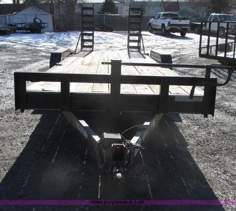 image for item F4180 2008 Falcon 22' equipment trailer