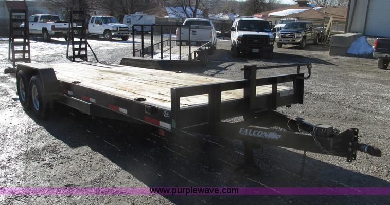 image for item F4180 2008 Falcon 22' equipment trailer