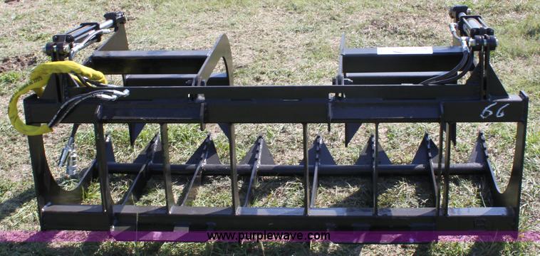 image for item H9881 Wildkat 66" root grapple skid steer attachment