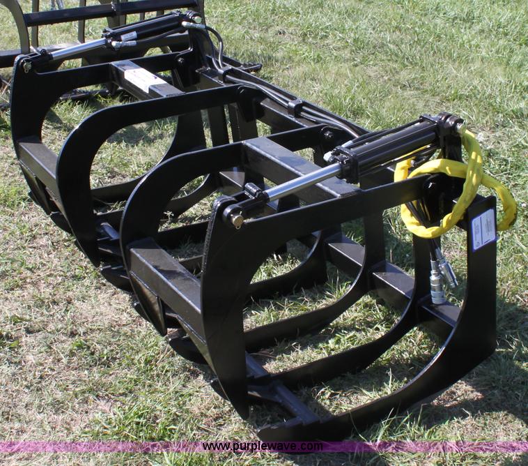 image for item H9881 Wildkat 66" root grapple skid steer attachment