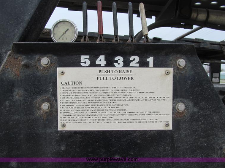 image for item D7023 2008 Wally-Mo H-8CC tandem axle car trailer