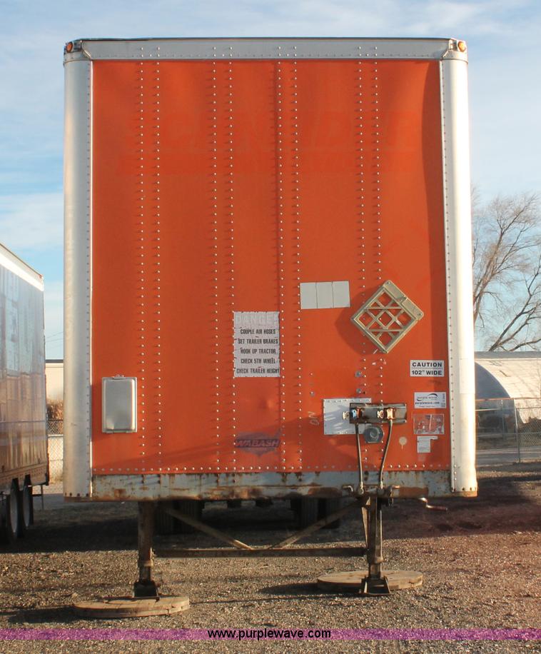 image for item E2805 1993 Wabash 48' enclosed dry van trailer