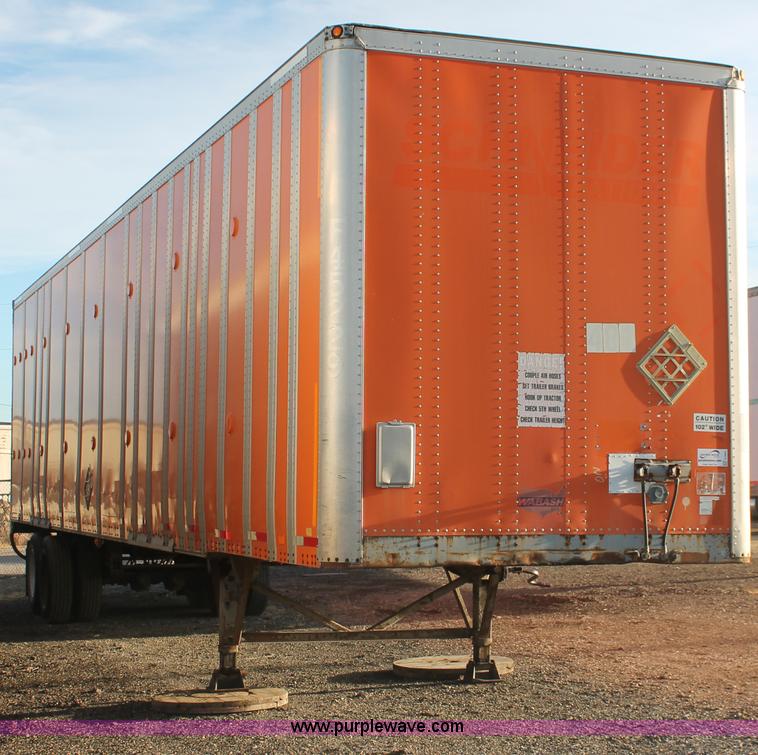 image for item E2805 1993 Wabash 48' enclosed dry van trailer