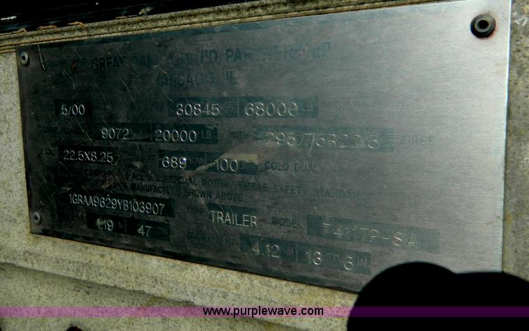 image for item G7651 2000 Great Dane 48' dry van trailer