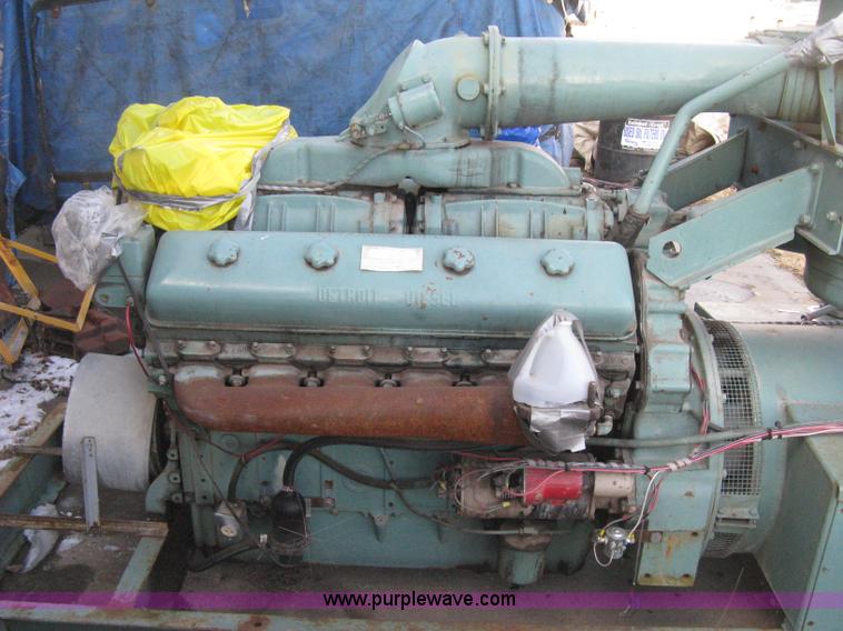 image for item B8453 Detroit diesel powered generator