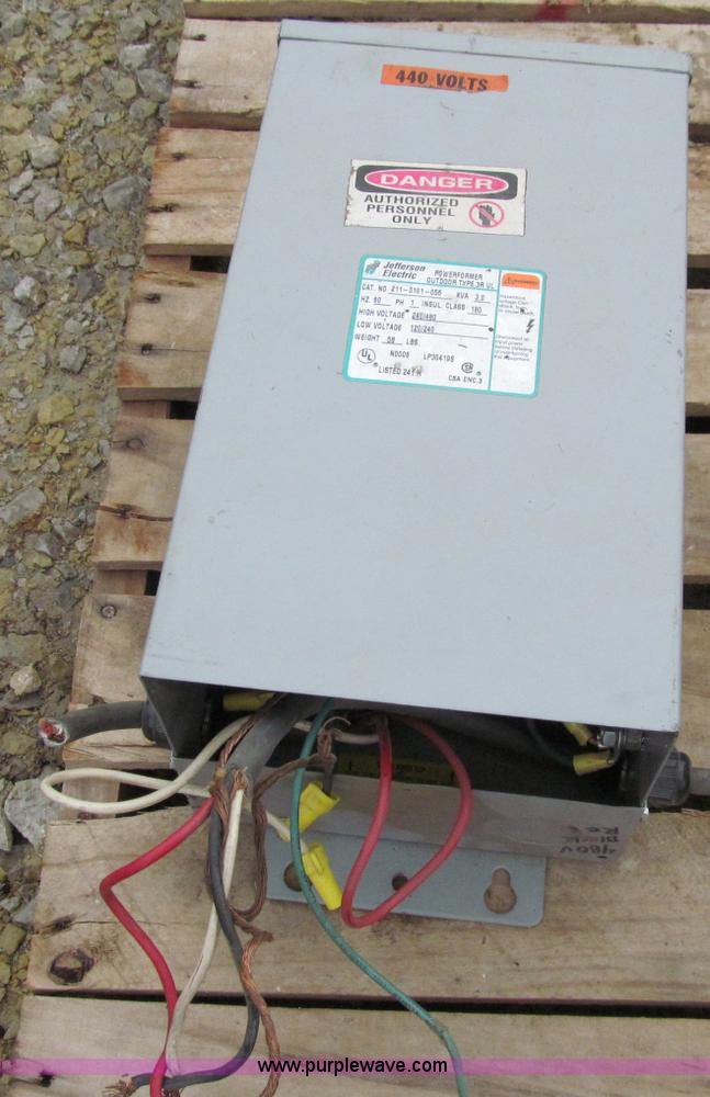image for item D7036 Jefferson Electric dry transformers