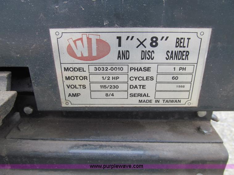image for item D7039 WT 1" x 8" belt and disk sander