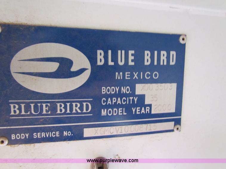 image for item E8303 2000 Blue Bird CV20 school bus