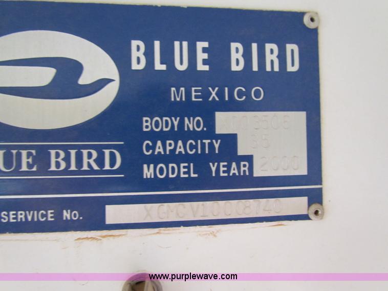 image for item E8304 2000 Blue Bird CV20 school bus