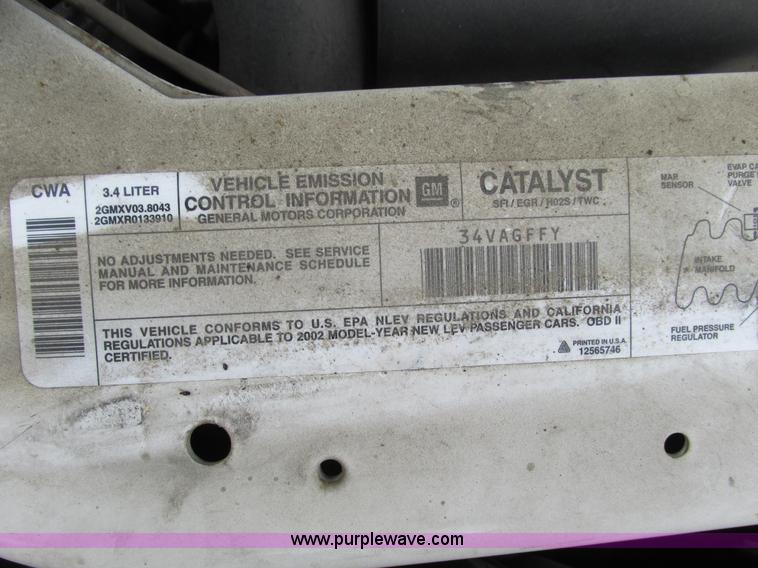 image for item F4186 2002 Chevrolet Impala