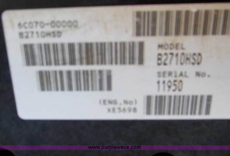 image for item F4685 Kubota B2710 MFWD tractor