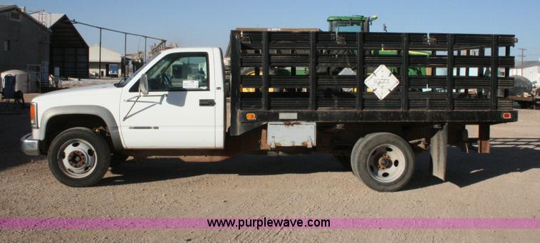 image for item G5544 1998 Chevrolet 3500HD flatbed pickup truck