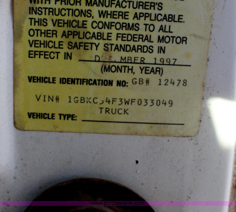 image for item G5544 1998 Chevrolet 3500HD flatbed pickup truck