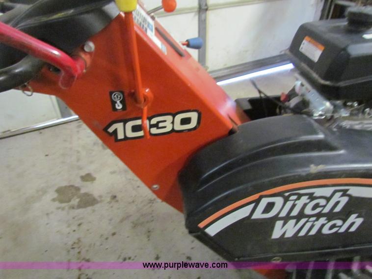 image for item V9498 Ditch Witch 1030 walk-behind trencher