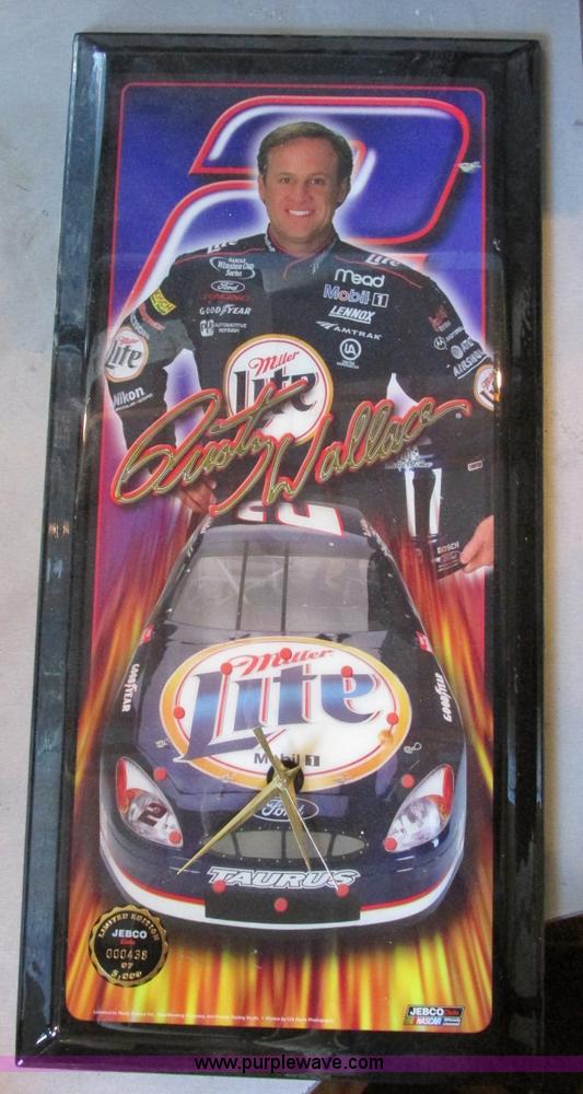 image for item Y9706 Limited Edition Rusty Wallace wall clock