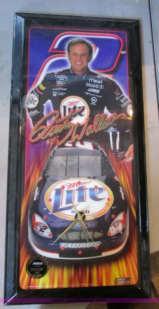 image for item Y9706 Limited Edition Rusty Wallace wall clock