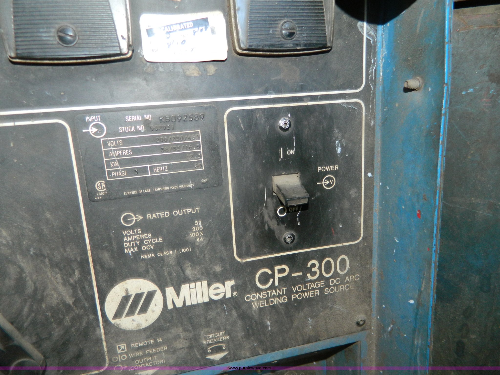 Miller CP300 welder in Concordia, KS Item Y9114 sold Purple Wave