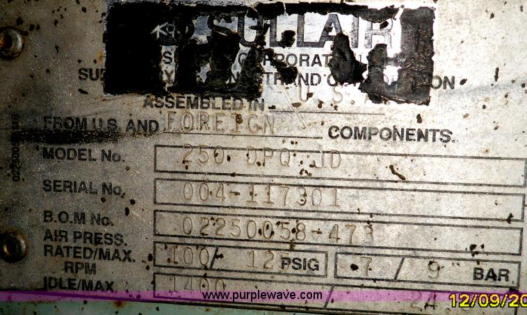 image for item B1699 Sullair 250 DPQJD