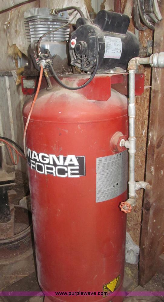 image for item B5312 Sanborn/Coleman Powermate Magna Force air compressor and piping