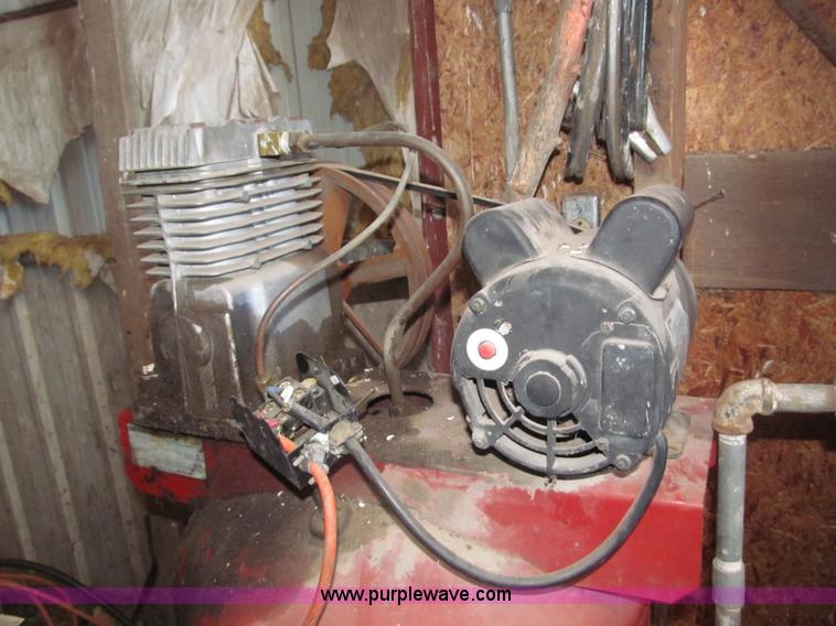 image for item B5312 Sanborn/Coleman Powermate Magna Force air compressor and piping