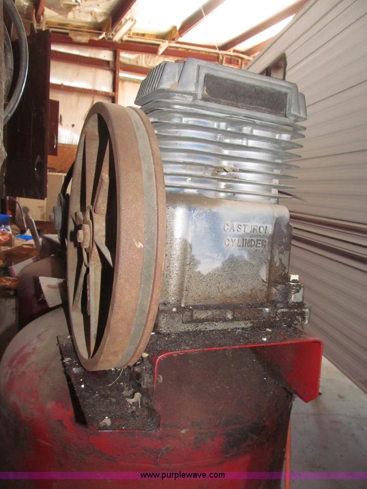 image for item B5312 Sanborn/Coleman Powermate Magna Force air compressor and piping