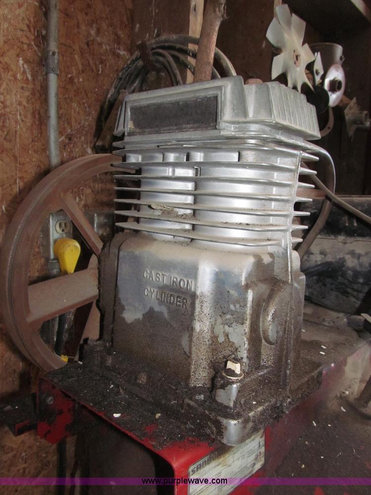 image for item B5312 Sanborn/Coleman Powermate Magna Force air compressor and piping