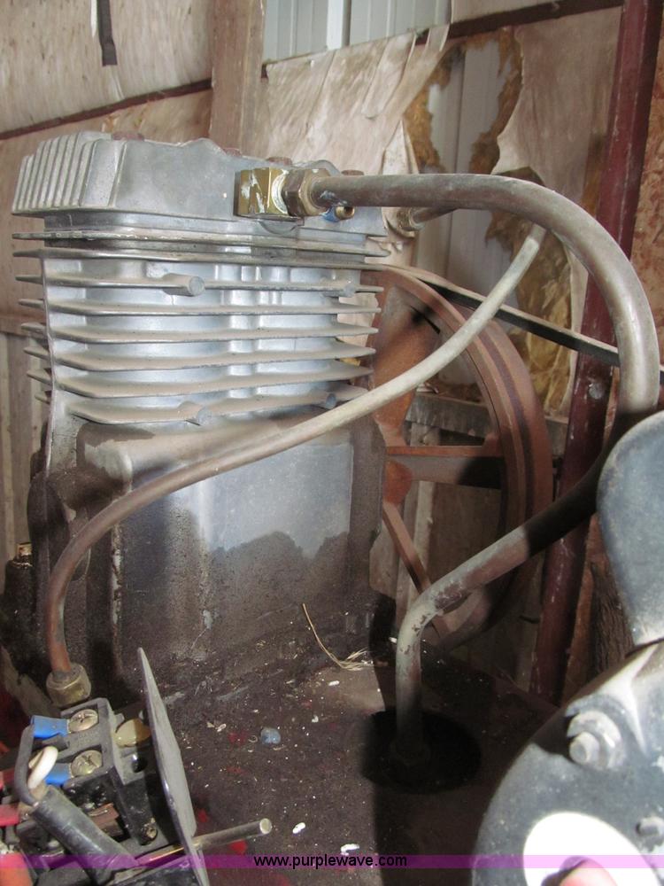 image for item B5312 Sanborn/Coleman Powermate Magna Force air compressor and piping