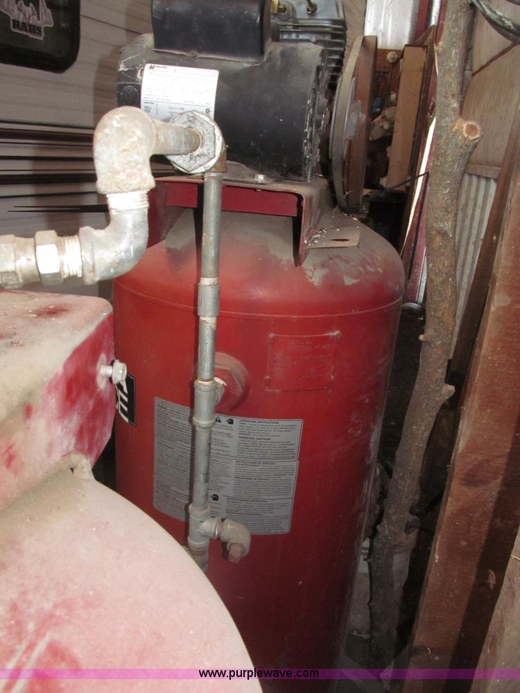 image for item B5312 Sanborn/Coleman Powermate Magna Force air compressor and piping