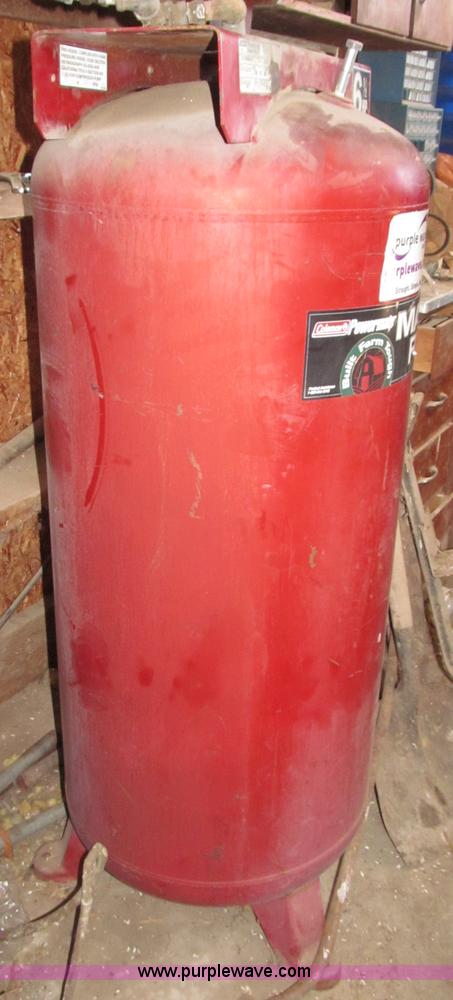 image for item B5312 Sanborn/Coleman Powermate Magna Force air compressor and piping