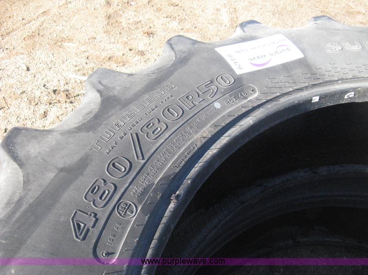 image for item B8429 (2) Goodyear Super Traction DT800 radial tires