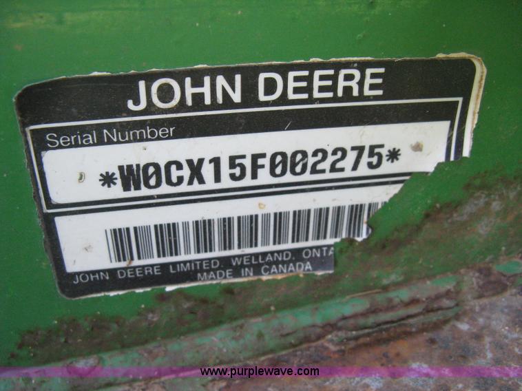 image for item B8451 John Deere CX15 batwing mower