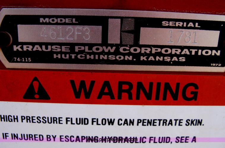 image for item B8473 Krause 4612F3 cultivator