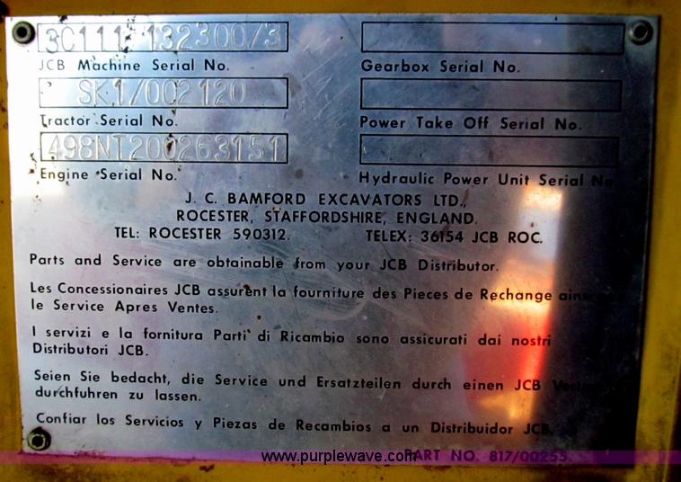 image for item C3602 JCB backhoe