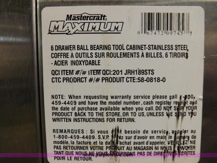 image for item F6365 Master Craft toolbox