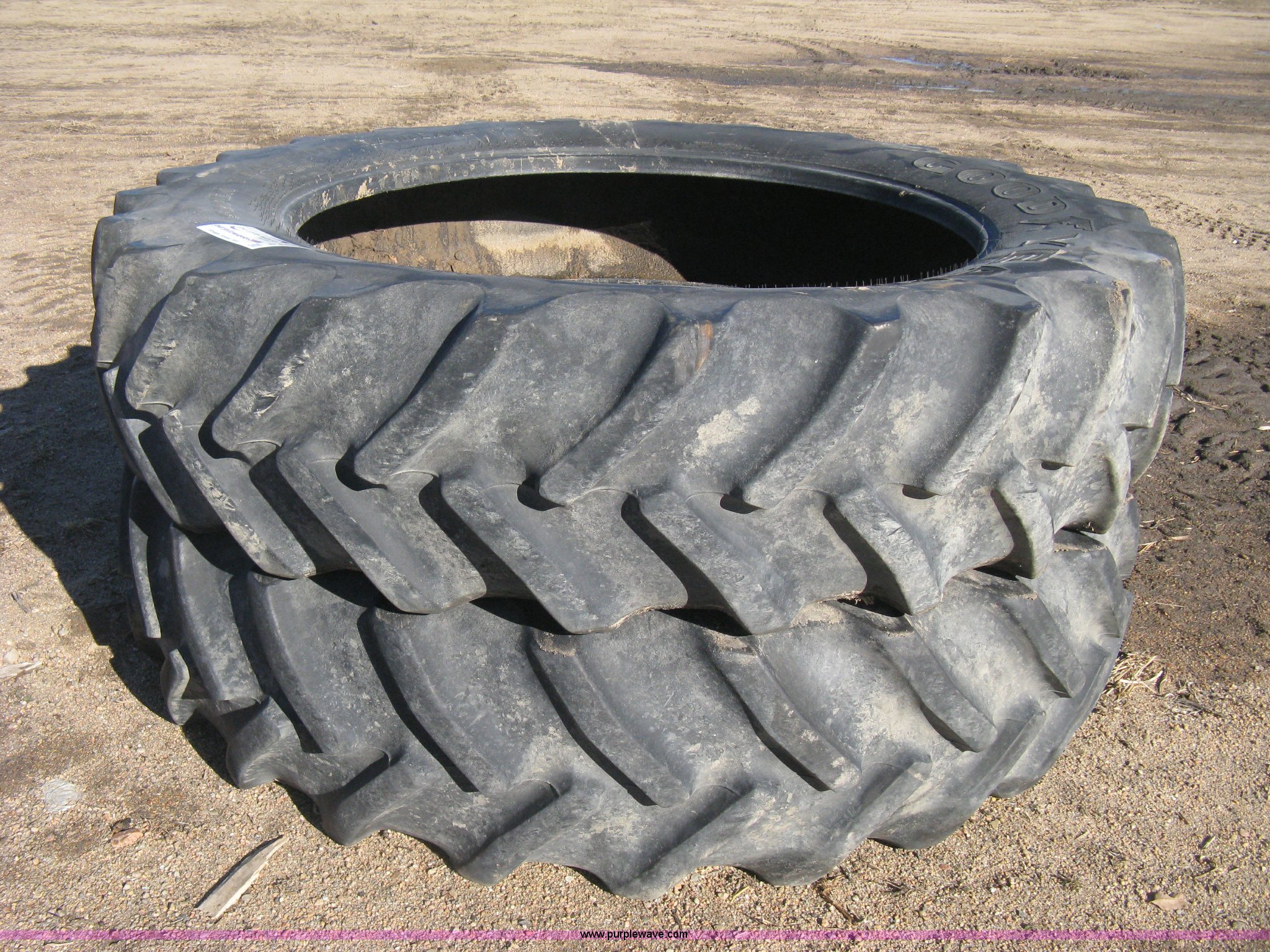 (2) Goodyear Super Traction DT800 radial tires in Kinsley, KS Item