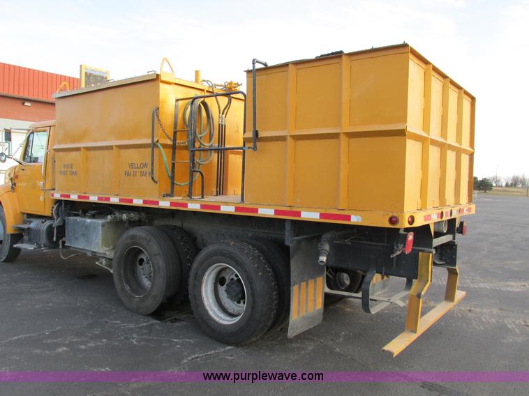 image for item F4170 1998 International 4900 flatbed/paint nurse truck