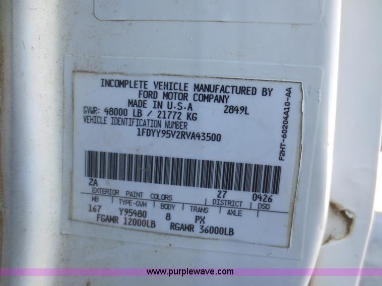 image for item F6567 1994 Ford Aeromax L9000 dump truck