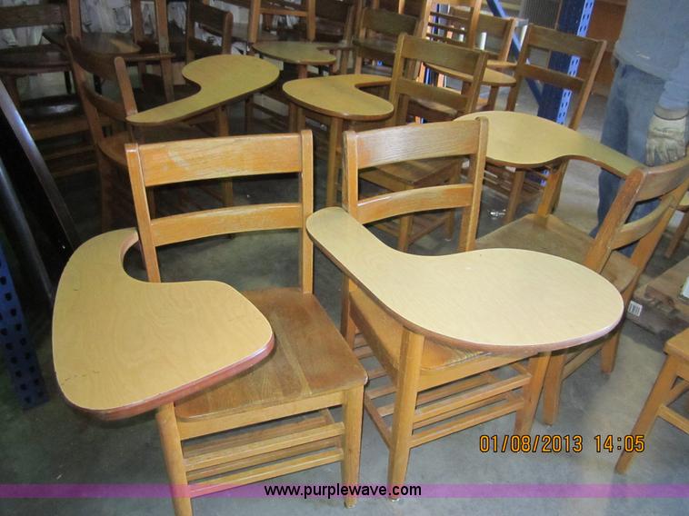 image for item B1753 (16) wooden student air chair combos