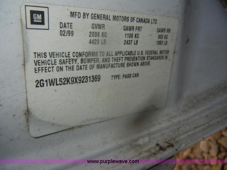 image for item D4568 1999 Chevrolet Lumina