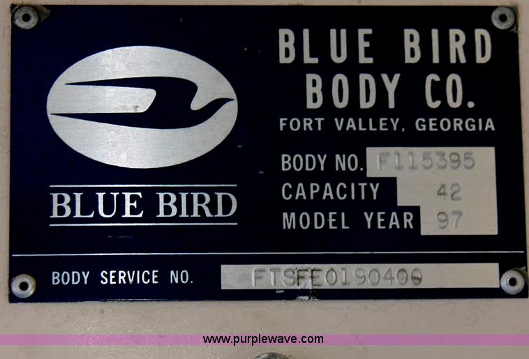 image for item E2535 1997 Blue Bird TC1000 school bus
