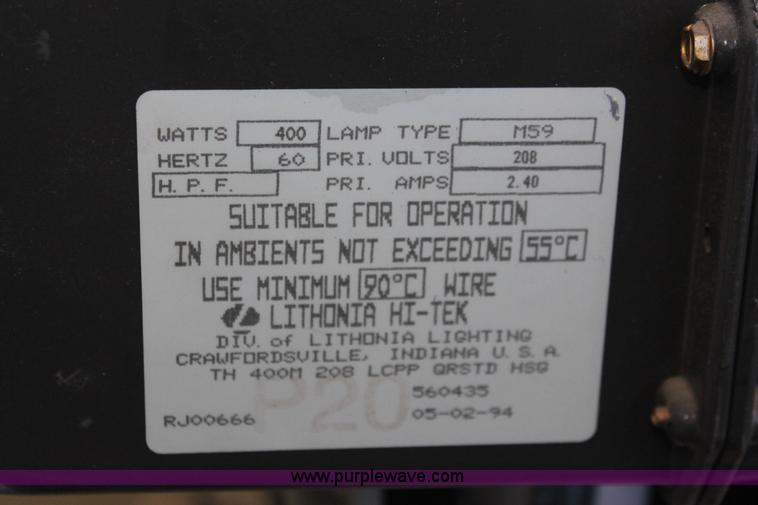 image for item E2536 (17) Lithonia M59 industrial indoor lights