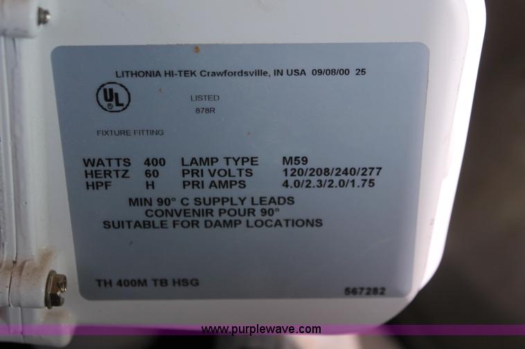 image for item E2536 (17) Lithonia M59 industrial indoor lights