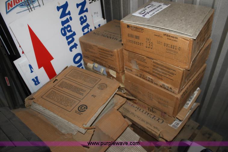 image for item E8319 Approximately 14 boxes of Mannington commercial glue down tile