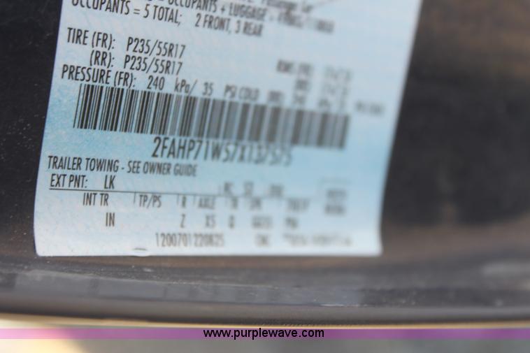 image for item E8366 2007 Ford Crown Victoria Police Interceptor