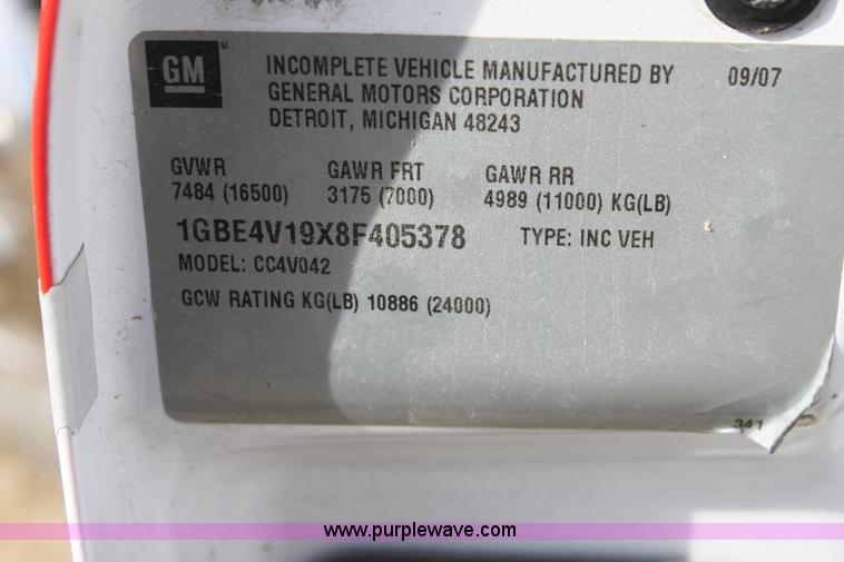 image for item E8377 2008 Chevrolet ambulance