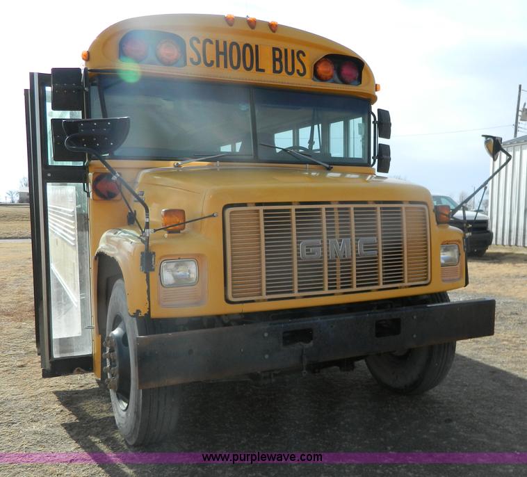 image for item G7603 1996 GMC Blue Bird school bus