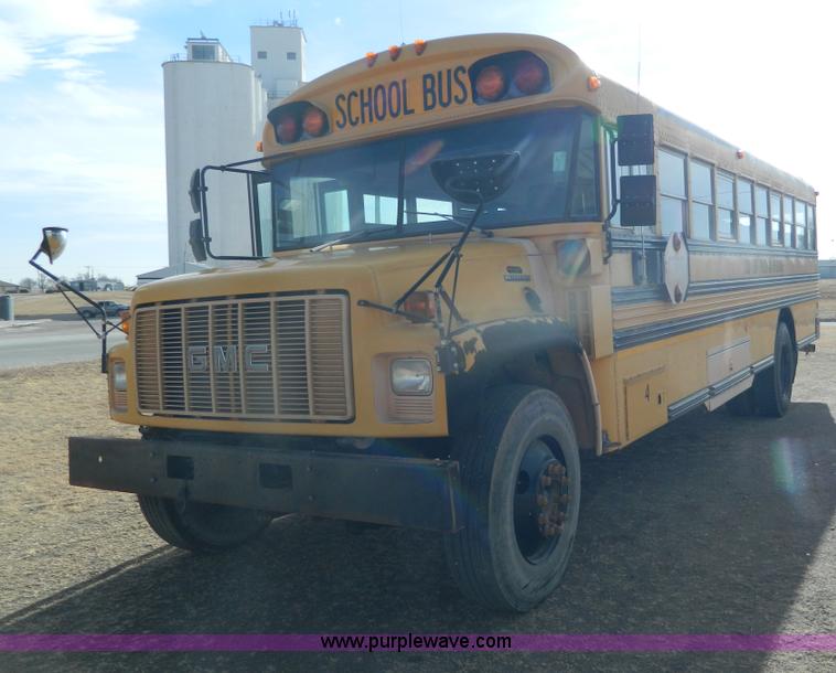 image for item G7603 1996 GMC Blue Bird school bus